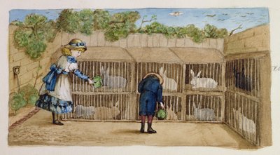 Feeding the Rabbits by Rosa Clementina Petherick